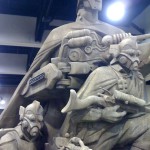 Statue at the Weta booth, promoting...a line of steampunk/retro future guns. I guess. Hard to tell what this really was.