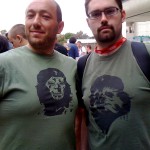IMG_1724 Similar shirt brigade in line for the fulfillment room. (I'm on the right.)